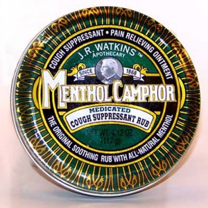 Watkins Menthol Camphor Cough Suppressant Rub